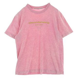 アレキサンダーワン(Alexander Wang)のAlexander Wang アレキサンダーワン Ｔシャツ ロゴ刺繍 タイダイ染 半袖 Tシャツ ピンク系 M【中古】(シャツ)