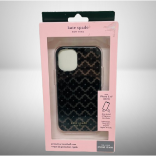 ケイトスペードニューヨーク(kate spade new york)の⭐️新品⭐️ケイトスペード iPhone12mini スペード クローバー 黒(iPhoneケース)