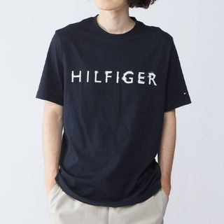 トミーヒルフィガー(TOMMY HILFIGER)の[新品] トミーヒルフィガー Tシャツ フェードロゴTシャツ ネイビー Mサイズ(Tシャツ/カットソー(半袖/袖なし))