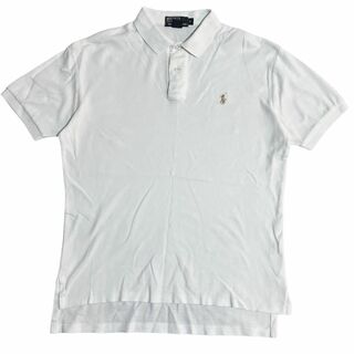 ポロラルフローレン(POLO RALPH LAUREN)のポロラルフローレン 半袖ポロシャツ ホワイト ポニー刺繍 夏物古着 j18(ポロシャツ)