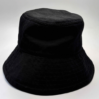 ムジルシリョウヒン(MUJI (無印良品))の無印良品　 バケットハット　帽子 ブラック　黒 56〜57.5cm(ハット)