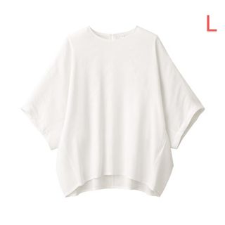 MUJI (無印良品) - ヘンプ　レーヨン　半袖ブラウス