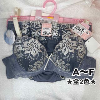 夏も快適✨♥️ダスティシルバーボタニカルブラショーツセット(ブルー)(ブラ&ショーツセット)