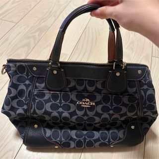 コーチ(COACH)のCoach デニム ハンドバッグ(ハンドバッグ)