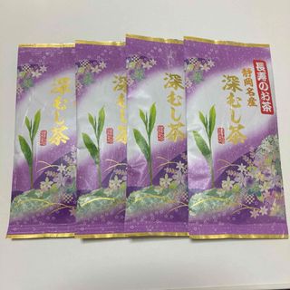 シズオカチャ(静岡茶)の深むし茶  長寿のお茶 緑茶100g × 4袋(茶)