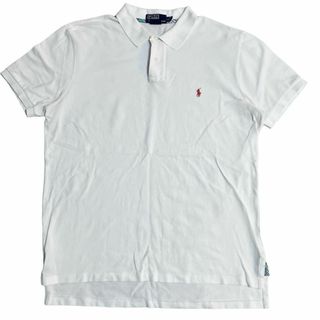 ポロラルフローレン(POLO RALPH LAUREN)のポロラルフローレン 半袖ポロシャツ ホワイト ポニー刺繍 夏物古着 j20(ポロシャツ)