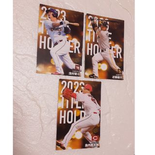 カルビー(カルビー)の【バラ売り不可】Calbeeプロ野球チップス TITL HOLDER 3枚セット(スポーツ選手)