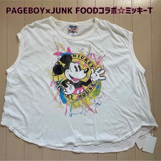 ディズニー(Disney)の【新品】PAGEBOY×JUNK FOOD×Disneyコラボ☆ミッキーTシャツ(Tシャツ(半袖/袖なし))