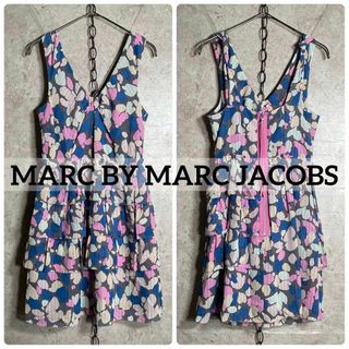 マークバイマークジェイコブス(MARC BY MARC JACOBS)のルック期 MARC BY MARC JACOBS シルクワンピース 花柄 00s(その他)