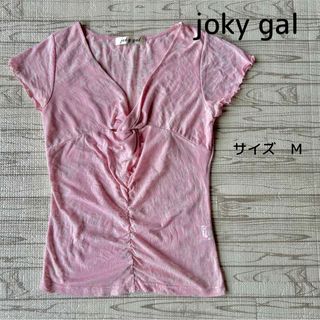 joky gal  半袖トップス　ピンク(Tシャツ/カットソー(半袖/袖なし))