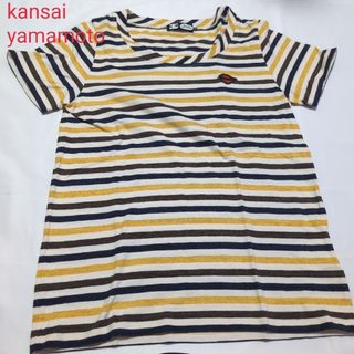 カンサイヤマモト(Kansai Yamamoto)のkansai  yamamoto　山本寛斎　トップス　Ｔシャツ  ボーダー(Tシャツ(半袖/袖なし))