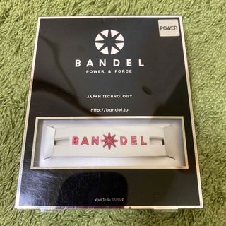 BANDEL バンデル メタリック ブレスレット ホワイト×ピンク Lサイズ(ブレスレット)