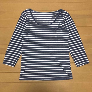 アンダーシャツ　ブルー×ホワイト　七分袖(アンダーシャツ/防寒インナー)