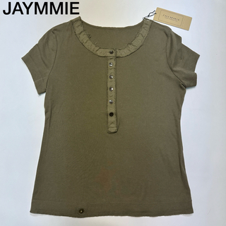 JAYMMIE ジェイミー　Tシャツ　半袖　綿100 トップス　カーキ(Tシャツ(半袖/袖なし))