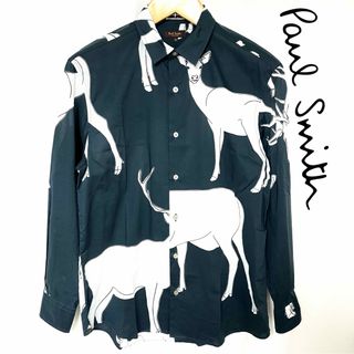 ポールスミス(Paul Smith)のPaul Smith Collection STAG シカ プリント シャツ M(シャツ)