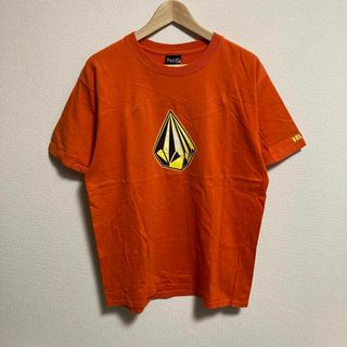 ボルコム(volcom)のvolcom ボルコム　Tシャツ 半袖　古着　プリント　オレンジ　L(Tシャツ/カットソー(半袖/袖なし))