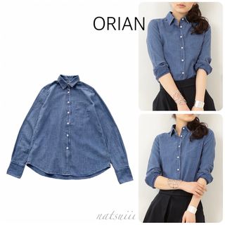 オリアン(ORIAN)のORIAN オリアン . ダンガリー デニム シャツ ブラウス(シャツ/ブラウス(長袖/七分))