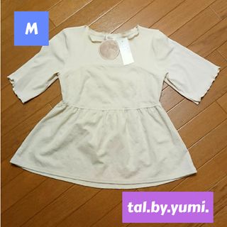 tal.by.yumi. ゆみさんコラボ オンライン限定 ハナガラキリカエT 白(Tシャツ(半袖/袖なし))