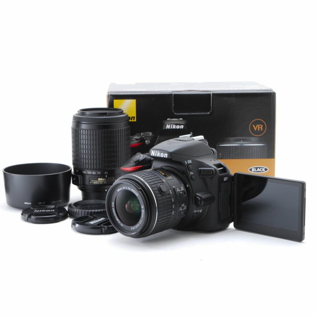 Nikon - ❤️手ぶれ補正ダブルズームキット！Wi-Fi転送OK♪★ニコン D5500❤️