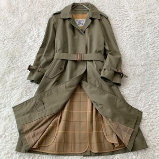 BURBERRY - 極美品 バーバリー トレンチコート ロングコート ライナー付 玉虫色 ベルト L