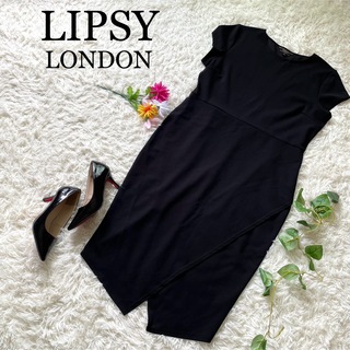 Lipsy - 【大きめ】LIPSY リプシー　フレンチスリーブ　ジャージーワンピース　ギャザー