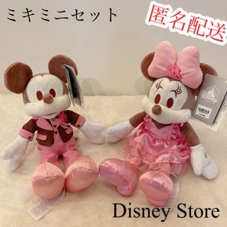 ディズニー(Disney)の新品未使用タグ付き ミッキー ミニー ぬいぐるみ ディズニーストア ピンク(ぬいぐるみ)