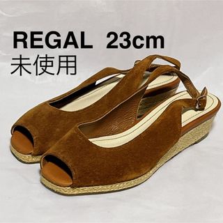 リーガル(REGAL)の【未使用】REGAL サンダル  23cm  スエード　 ウェッジソール(サンダル)