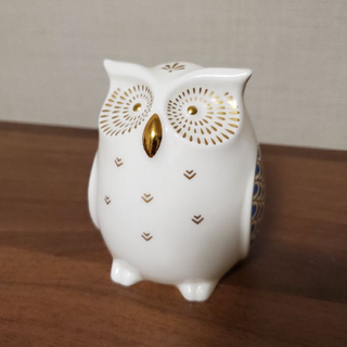 ノリタケ(Noritake)の陶器製 フクロウの置物(置物)