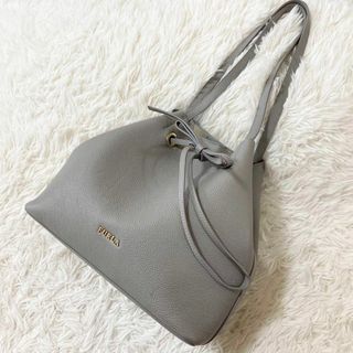 Furla - 極美品 FURLA フルラ コスタンザ トートバッグ ゴールド金具 くすみブルー