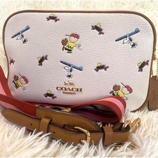 コーチ(COACH)の美品 COACH×PEANUTS ショルダーバッグ スヌーピー 日本限定 完売品(ショルダーバッグ)