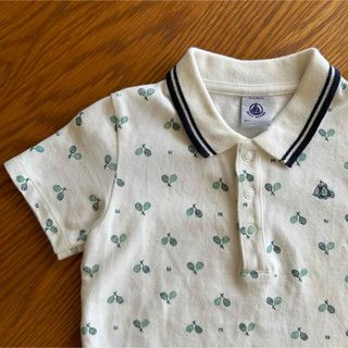 ポロラルフローレン(POLO RALPH LAUREN)の《Petit Bateau》プチバトー　プリントポロシャツ テニス柄　(86)(Tシャツ/カットソー)