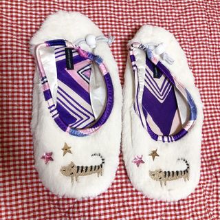 TSUMORI CHISATO - 【新品未使用】ツモリチサト＊ルームシューズ＊ねこ＊スペース＊猫＊宇宙＊ネコ＊星