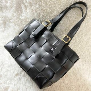 Dakota - 極美品 DAKOTA ダコタ モーリー ハンドバッグ 編み込み レザー ブラック