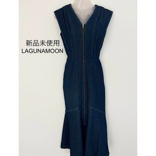 未使用♦LAGUNAMOON フレアスリーブデニムワンピース