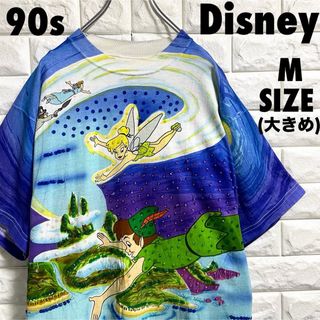 激レア　90s ディズニー　ピーターパン　プリントTシャツ　Mサイズ(大きめ)