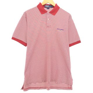 ラルフローレン(Ralph Lauren)の古着 90年代 ラルフローレン Ralph Lauren POLO SPORT ポロスポーツ 半袖 ボーダー ポロシャツ メンズL ヴィンテージ /eaa452971(ポロシャツ)