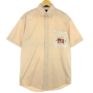 ラルフローレン(Ralph Lauren)の古着 80年代 ラルフローレン Ralph Lauren CHAPS チャップス 半袖 ボタンダウンシャツ メンズL ヴィンテージ /eaa453537(シャツ)