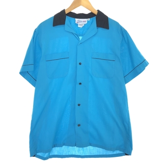 古着 00年代 CRUISIN USA バックプリント オープンカラー ボウリングシャツ USA製 メンズM /eaa447535(シャツ)