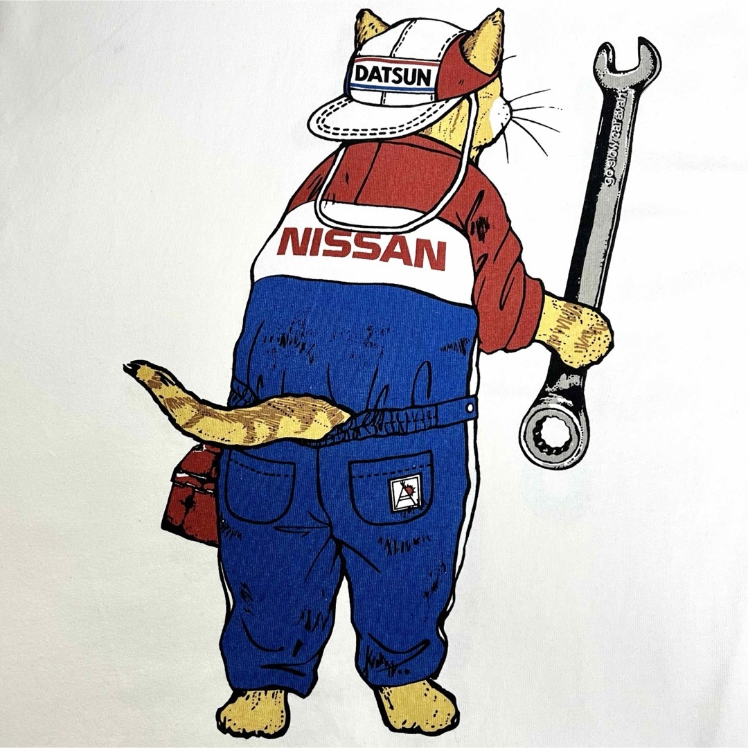 日産 - NISSAN×go slow caravan メカニック 猫 ロンT 5 XLの通販 日産 - NISSAN×go slow caravan メカニック 猫 ロンT 5 XLの通販