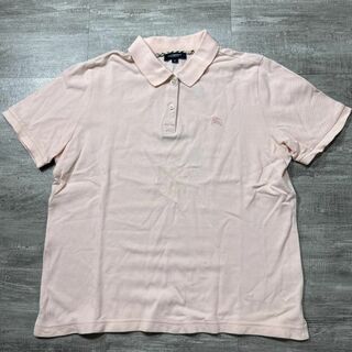 BURBERRY バーバリーロンドン ポロシャツ ピンク 13号 ノバチェック(ポロシャツ)