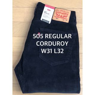 リーバイス(Levi's)のLevi's 505 REGULAR CORDUROY BLACK(デニム/ジーンズ)