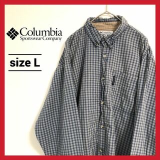 コロンビア(Columbia)の90s 古着 コロンビア 長袖シャツ チェックシャツ オーバーサイズ L (シャツ)