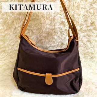 Kitamura - 【未使用級美品】 キタムラ 2way レザー ナイロン ショルダーバッグ