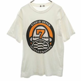 スタジオセブン GU コラボ 半袖 Tシャツ M ホワイト STUDIO SEVEN CHILDHOOD DREAMS メンズ(Tシャツ/カットソー(半袖/袖なし))