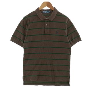 ラルフローレン(Ralph Lauren)の古着 ラルフローレン Ralph Lauren POLO by Ralph Lauren 半袖 ボーダー ポロシャツ メンズM /eaa400305(ポロシャツ)