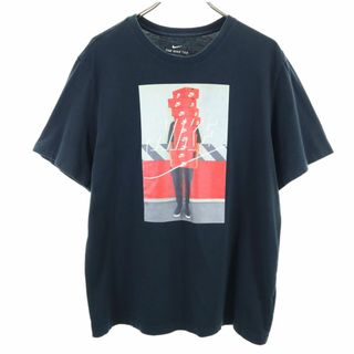 ナイキ(NIKE)のナイキ THE NIKE TEE プリント 半袖 ビッグサイズ Tシャツ XXL ブラック NIKE メンズ(Tシャツ/カットソー(半袖/袖なし))