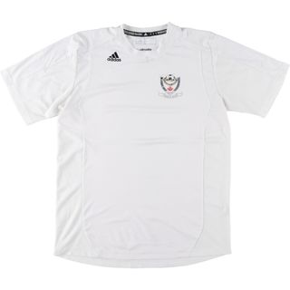 アディダス(adidas)の古着 アディダス adidas CLIMALITE Vネック サッカーユニフォーム ゲームシャツ メンズM /eaa453599(Tシャツ/カットソー(半袖/袖なし))