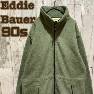 エディーバウアー(Eddie Bauer)の58【90s】Eddie Bauer(エディーバウアー)フリースジャケット 刺繍(その他)