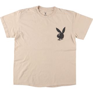 古着 プレイボーイ PLAYBOY 半袖 ロゴTシャツ メンズM /eaa437324(Tシャツ/カットソー(半袖/袖なし))