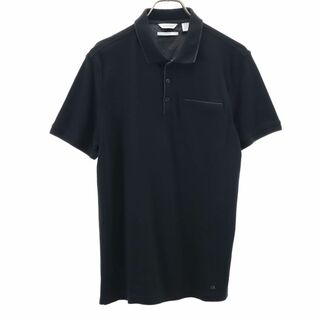 カルバンクライン(Calvin Klein)のカルバンクライン 半袖 ポロシャツ S ブラック 1191 メンズ(ポロシャツ)